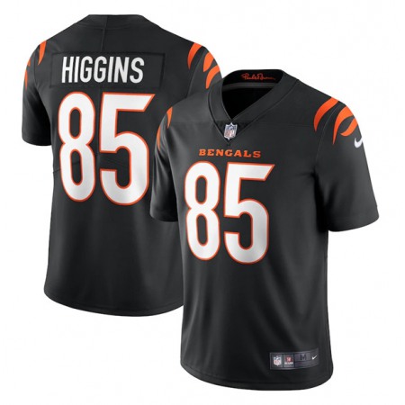 Women's Cincinnati Bengals #85 Tee Higgins 2021 Black Vapor Limited Stitched Jersey(Run Small)