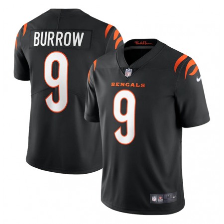Women's Cincinnati Bengals #9 Joe Burrow 2021 Black Vapor Limited Stitched Jersey(Run Small)