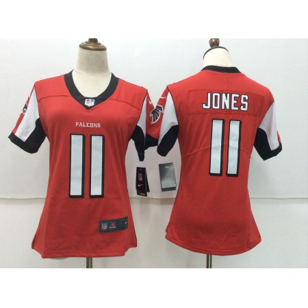 Women's Nike Atlanta Falcons #11 Julio Jones Red Vapor Untouchable Player Limited Stitched NFL Jersey