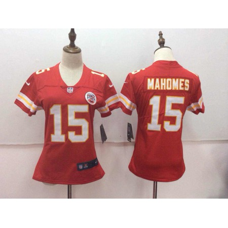 Women's Nike Kansas City Chiefs #15 Patrick Mahomes Red Vapor Untouchable Player Limited Stitched NFL Jersey