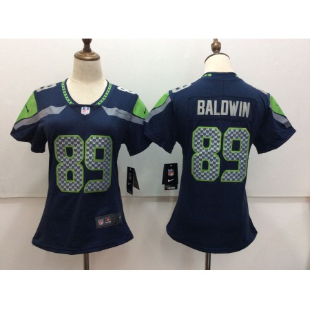 Women's Nike Seattle Seahawks #89 Doug Baldwin Blue Vapor Untouchable Limited Stitched NFL Jersey