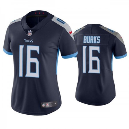 Women's Tennessee Titans #16 Treylon Burks Navy Vapor Untouchable Limited Stitched Football Jersey(Run Small)