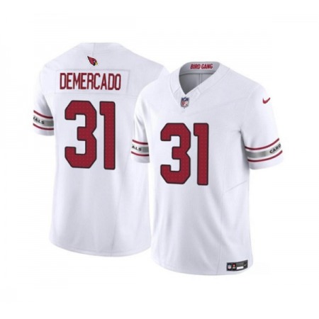 Men's Arizona Cardinals #31 Emari Demercado White 2023 F.U.S.E. Vapor Untouchable Limited Stitched Football Jersey