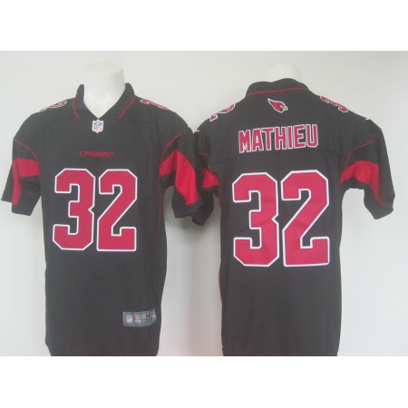 Men's Nike Arizona Cardinals #32 Tyrann Mathieu Black Limited Rush Stitched NFL Jersey
