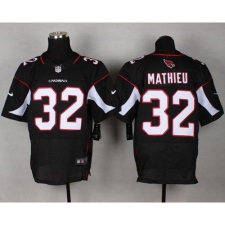 Nike Cardinals #32 Tyrann Mathieu Black Alternate Men's Stitched NFL Elite Jersey