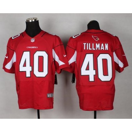 Nike Cardinals #40 Pat Tillman Red Team Color Men's Stitched NFL Elite Jersey