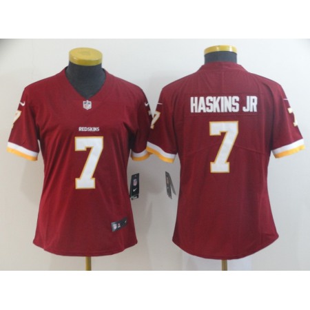 Women's Washington Redskins #7 Dwayne Haskins JR Red 2019 Vapor Untouchable Limited Stitched NFL Jersey