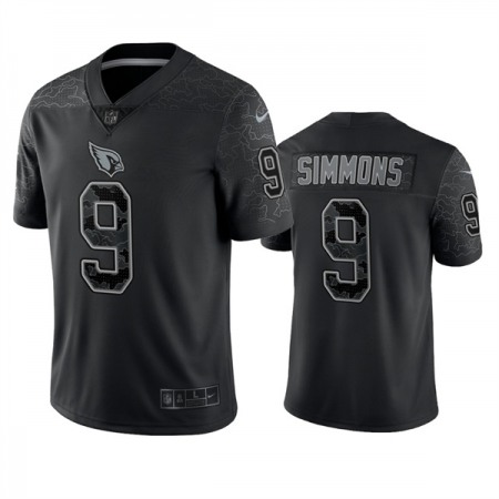 Men's Arizona Cardinals #9 Isaiah Simmons Black Reflective Limited Stitched Football Jersey