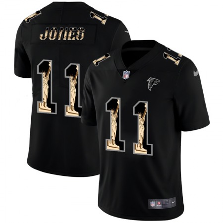 Men's Atlanta Falcons #11 Julio Jones 2019 Black Statue of Liberty Limited Stitched NFL Jersey