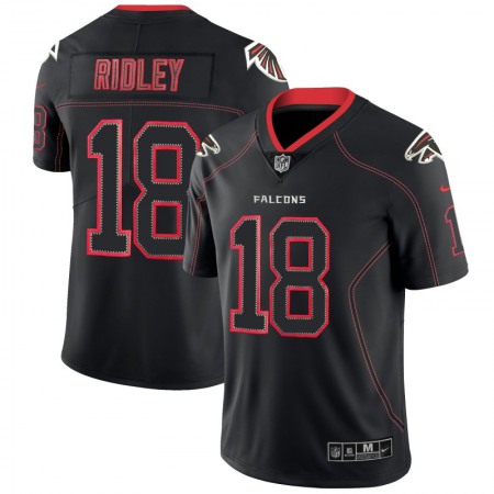 Men's Atlanta Falcons #18 Calvin Ridley Black 2018 Lights Out Color Rush NFL Limited Stitched Jersey
