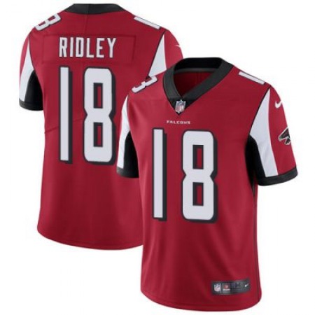 Men's Atlanta Falcons #18 Calvin Ridley Red Vapor Untouchable Limited Stitched NFL Jersey