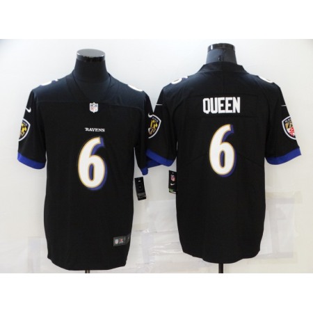 Men's Baltimore Ravens #6 Patrick Queen Black Vapor Untouchable Limited Stitched Jersey