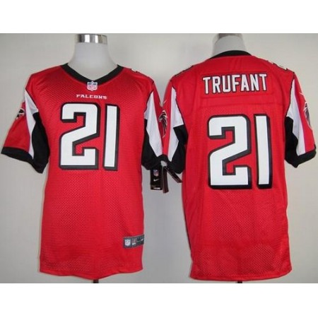 Nike Falcons #21 Desmond Trufant Red Team Color Men's Stitched NFL Elite Jersey