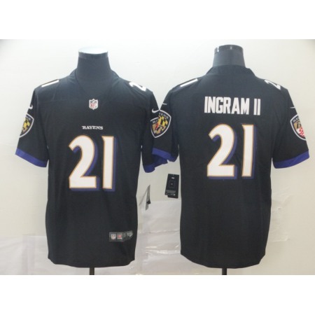 Men's Baltimore Ravens #21 Mark Ingram II Black Vapor Untouchable Stitched NFL Jersey