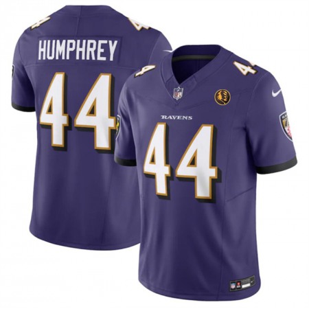 Men's Baltimore Ravens #44 Marlon Humphrey Purple 2023 F.U.S.E. With John Madden Patch Vapor Limited Football Jersey