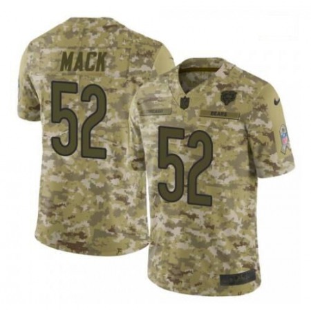 Men's Chicago Bears #52 Khalil Mack 2018 Camo Salute to Service Limited Stitched NFL Jersey
