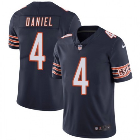 Men's Chicago Bears #4 Chase Daniel Navy Blue Vapor Untouchable Limited Stitched NFL Jersey