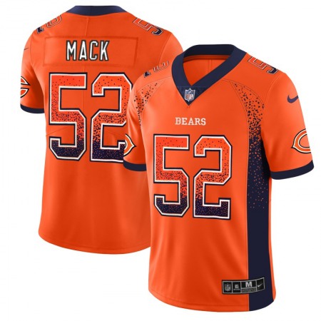 Men's Chicago Bears #52 Khalil Mack Orange 2018 Drift Fashion Color Rush Limited Stitched NFL Jersey