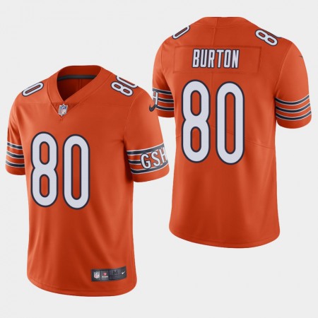 Men's Chicago Bears #80 Trey Burton Orange Vapor Untouchable Limited Stitched NFL Jersey