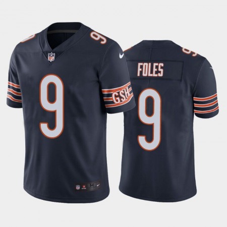 Men's Chicago Bears #9 Nick Foles Navy Vapor untouchable Limited Stitched Jersey
