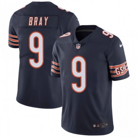 Men's Chicago Bears #9 Tyler Bray Navy Blue Vapor Untouchable Limited Stitched NFL Jersey