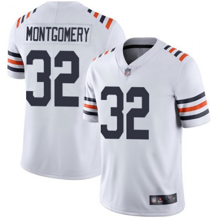 Men's Chicago Bears #32 David Montgomery White Vapor Untouchable Limited Stitched NFL Jersey