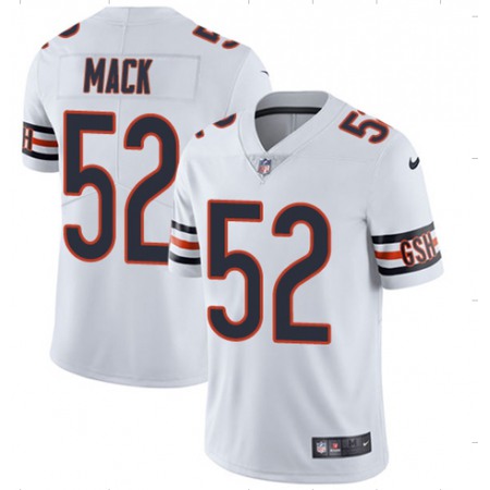 Men's Chicago Bears #52 Khalil Mack White Vapor Untouchable NFL Limited Stitched Jersey