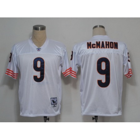 Mitchell and Ness Bears #9 Jim McMahon White Small No. Stitched NFL Jersey