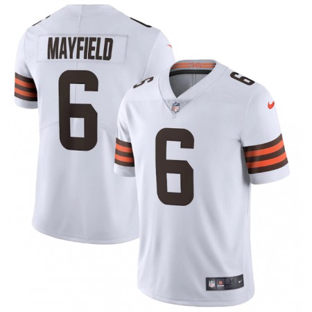 Men's Cleveland Browns #6 Baker Mayfield?New White Vapor Untouchable Limited NFL Stitched Jersey