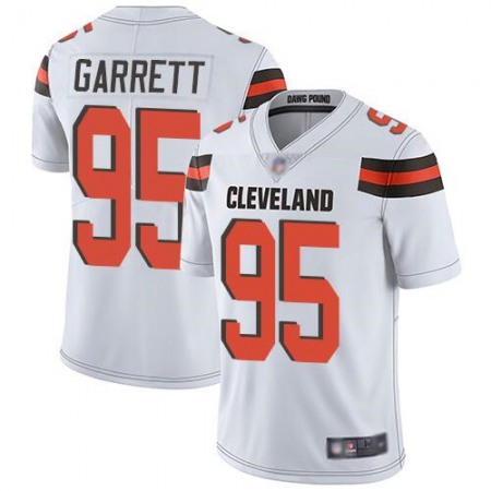 Men's Cleveland Browns #95 Myles Garrett White 2019 Vapor Untouchable Limited Stitched NFL Jersey