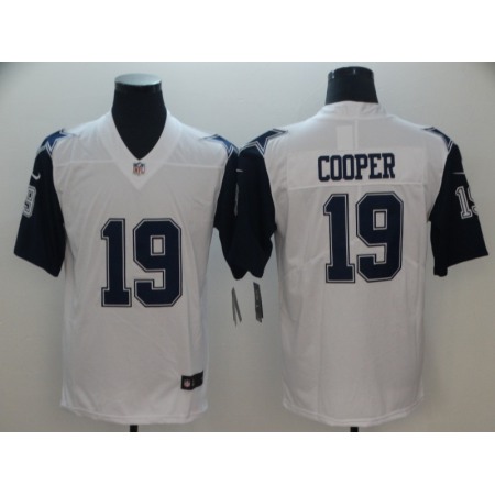Men's Dallas Cowboys #19 Amari Cooper White Color Rush Limited Stitched NFL Jersey