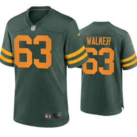 Men's Green Bay Packers #63 Rasheed Walker Green Stitched Football Jersey