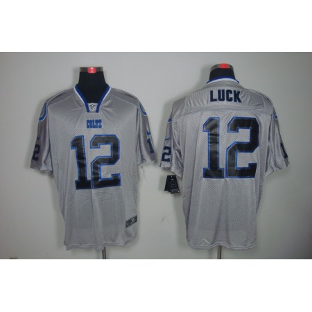 Men's Indianapolis Colts #12 Andrew Luck Gray Limited Stitched NFL Jersey