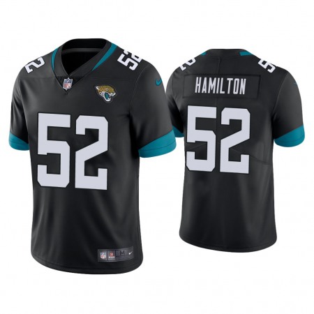 Men's Jacksonville Jaguars #52 Davon Hamilton Black Vapor Untouchable Limited Stitched Jersey