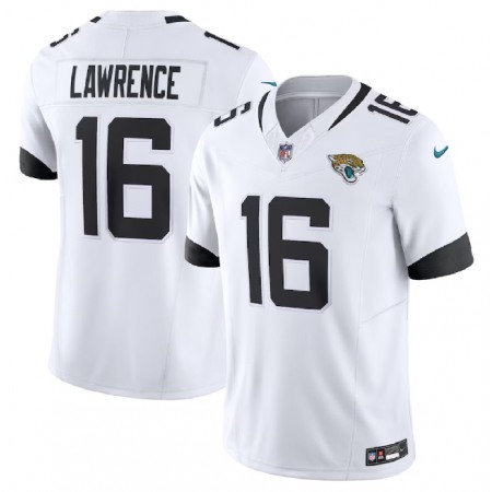 Men's Jacksonville Jaguars #16 Trevor Lawrence White 2023 F.U.S.E Vapor Untouchable Limited Stitched Jersey