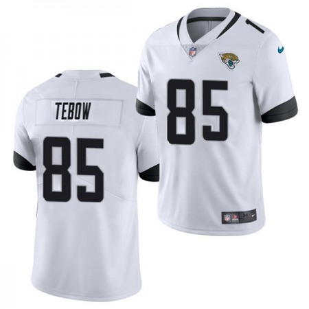 Men's Jacksonville Jaguars #85 Tim Tebow 2021 White Vapor Untouchable Limited Stitched Jersey