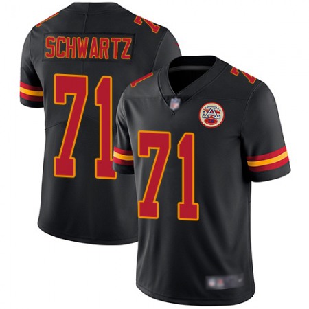 Men's Kansas City Chiefs #71 Mitchell Schwartz Black Vapor Untouchable Limited Stitched NFL Jersey