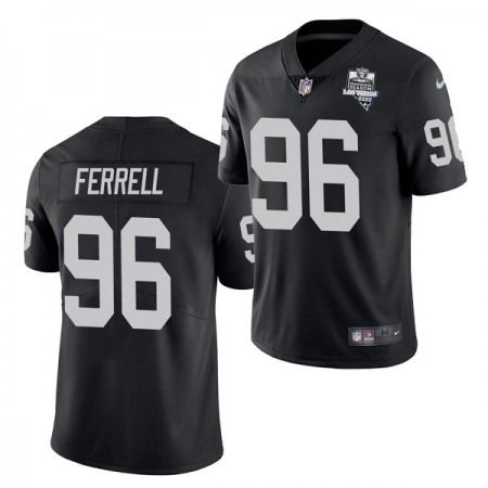 Men's Las Vegas Raiders #96 Clelin Ferrell Black 2020 Inaugural Season Vapor Limited Stitched Jersey