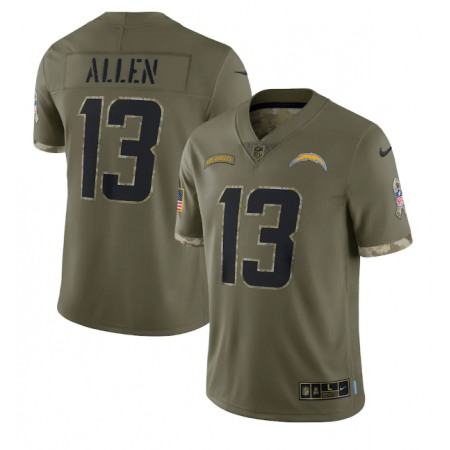 Men's Los Angeles Chargers #13 Keenan Allen Olive 2022 Salute To Service Limited Stitched Jersey