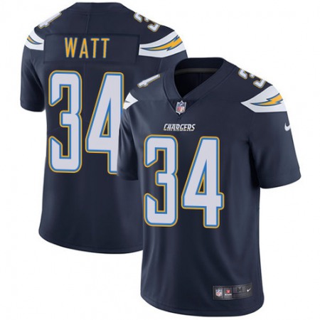 Men's Los Angeles Chargers #34 Derek Watt Navy Blue Vapor Untouchable Limited Stitched NFL Jersey