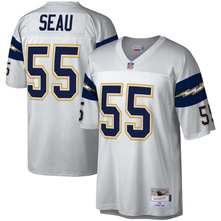 Men's Los Angeles Chargers #55 Junior Seau White Limited Stitched Jersey