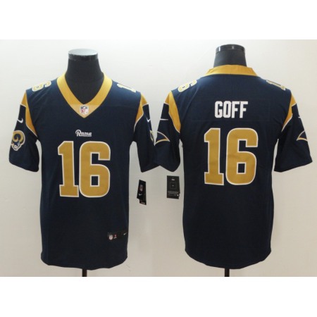 Men's Los Angeles Rams #16 Jared Goff Navy Vapor Untouchable Limited NFL Stitched Jersey