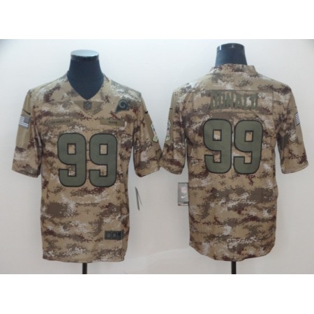 Men's Los Angeles Rams #99 Aaron Donald 2018 Camo Salute to Service Limited Stitched NFL Jersey