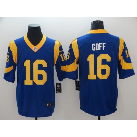 Men's Los Angeles Rams #16 Jared Goff Royal Blue Vapor Untouchable Limited Stitched NFL Jersey
