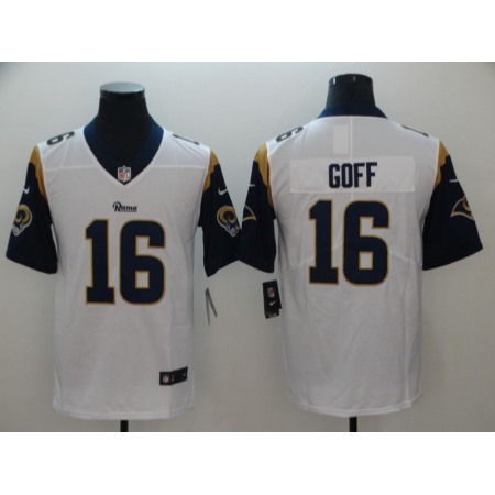 Men's Los Angeles Rams #16 Jared Goff White Vapor Untouchable Limited Stitched NFL Jersey