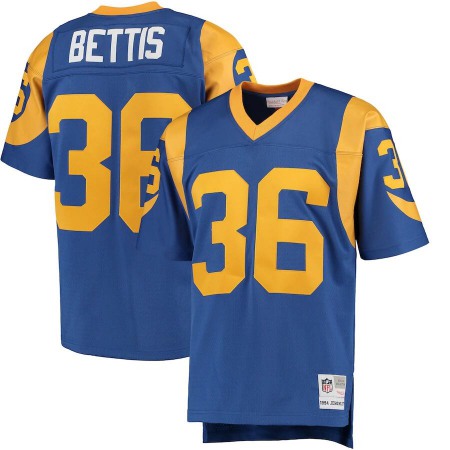 Men's Los Angeles Rams Mitchell & Ness #36 Jerome Bettis Royal Retired Player Legacy Stitched Jersey