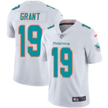 Men's Miami Dolphins #19 Jakeem Grant White Vapor Untouchable NFL Limited Stitched Jersey