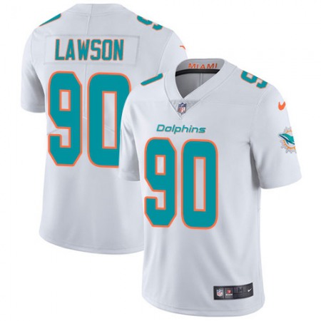 Men's Miami Dolphins #90 Shaq Lawson White Vapor Limited Stitched NFL Jersey
