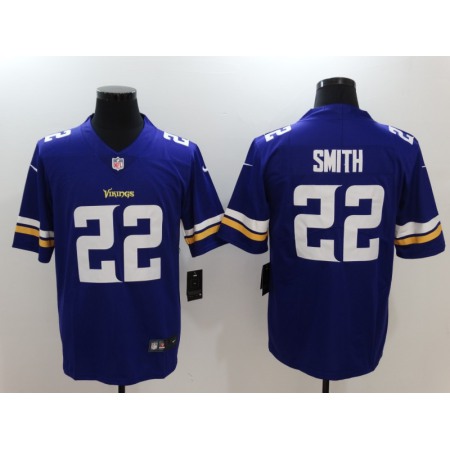 Men's Minnesota Vikings #22 Harrison Smith Purple Vapor Untouchable Limited Jersey