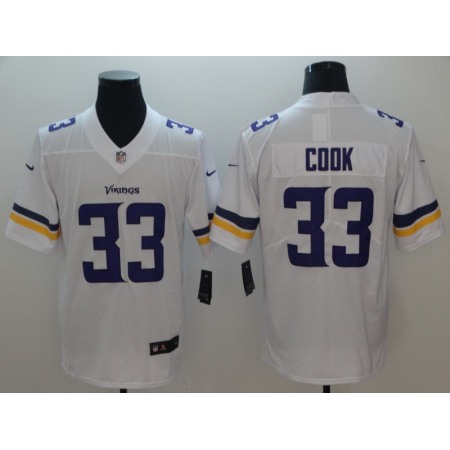 Men's Minnesota Vikings #33 Dalvin Cook White Vapor Untouchable Limited NFL Stitched Jersey